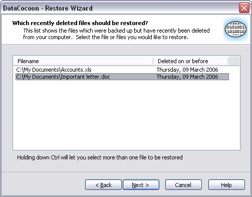 Getting Files Back From Your Backup